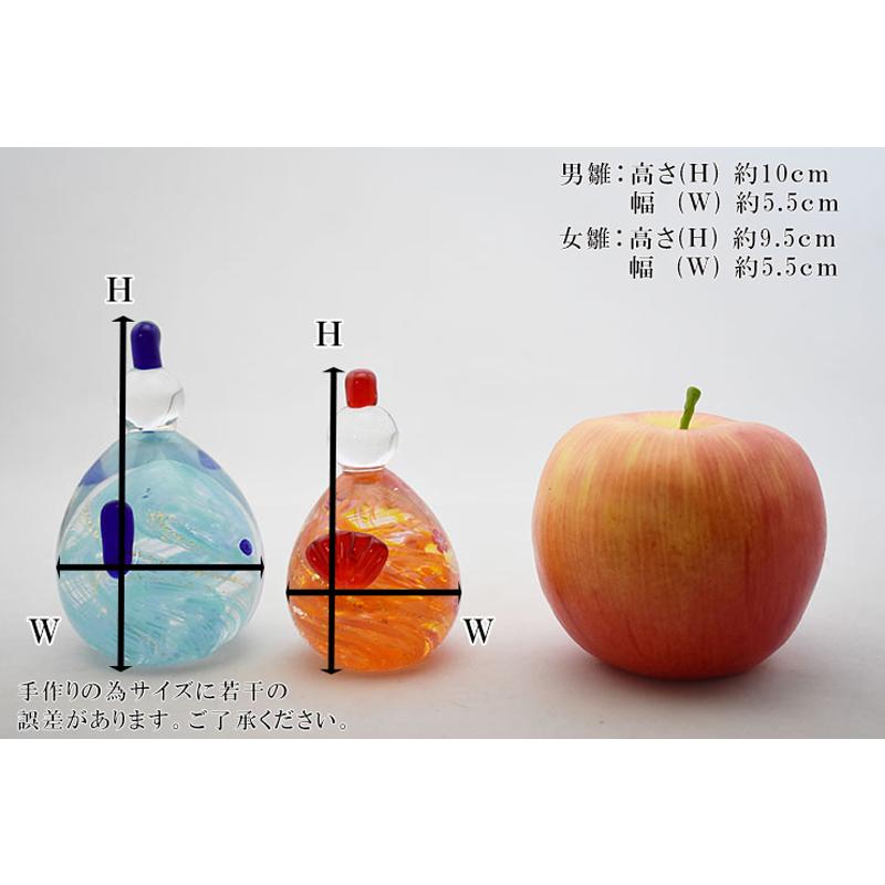 博多びーどろ 粋工房 ガラスのお雛様 ガラス製 置物 GN-21 森田 博多びーどろ 粋工房 ガラスのお雛様 ガラス製 置物 GN-21 森田