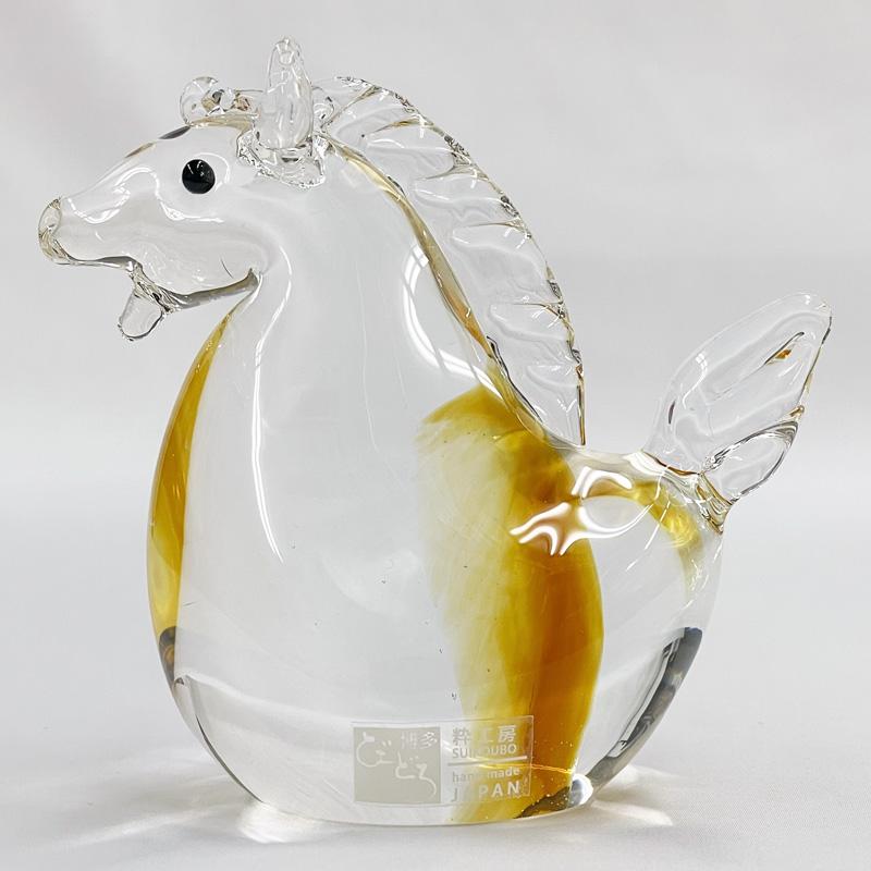 博多びーどろ 粋工房 令和八年 ミニ干支 午(うま) ガラス製 置物 ET-07