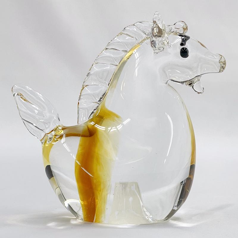 博多びーどろ 粋工房 令和八年 ミニ干支 午(うま) ガラス製 置物 ET-07