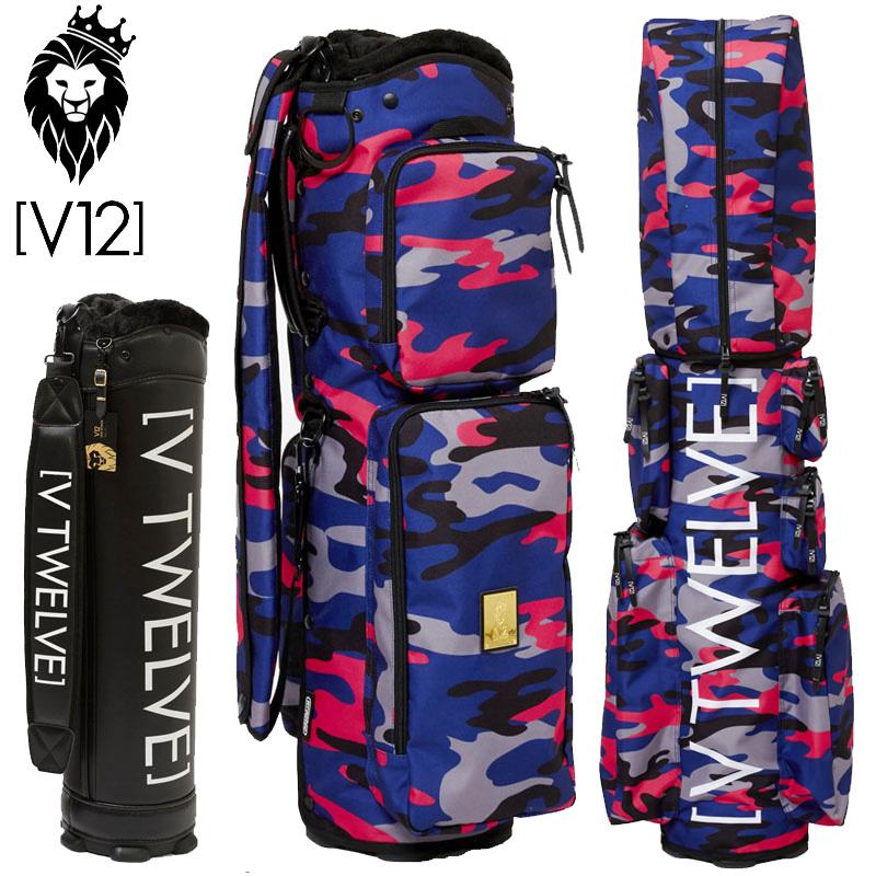 V12 ゴルフ 8.5型 キャディバッグ Navy Camo 本体+カバーセット