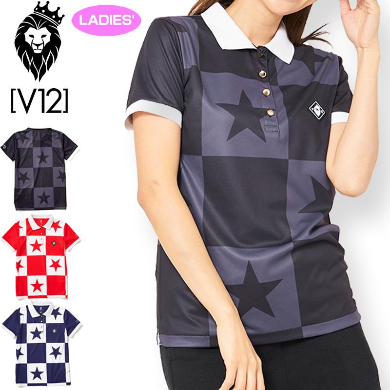 V12 LX BIGSTAR POLO ポロシャツ 星 スター 柄 【公式通販】