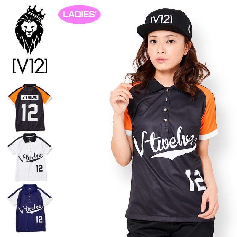 V12 ゴルフ レディス 半袖 ポロシャツ BASEBALL POLO V122010-CT06 ヴィ・トゥエルヴ 春夏秋 0SS2 ゴルフウェア  トップス V12 GOLF スター :vtwrn122010ct06w:サードウェイブ 365スポーツ - 通販 - Yahoo!ショッピング