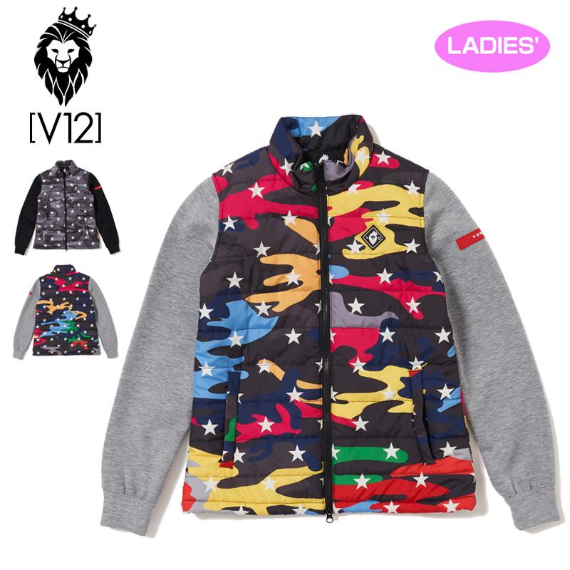 V12 ゴルフ ヴィ・トゥエルヴ 中綿 ジャケット ブルゾン 星 スター V12 ゴルフ ヴィ・トゥエルヴ 中綿 ジャケット ブルゾン 星