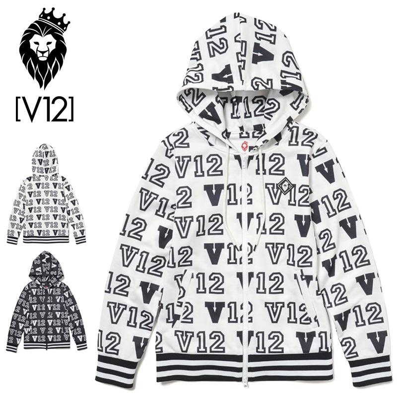 V12 ゴルフ レディース フルジップ 長袖 パーカー LIVERY PARKA V122110-SW01 ヴィ・トゥエルヴ 【新品】QAAR WM ゴルフウェア トップス アウター V12 GOLF ロゴ V12（ヴィ・トゥエルヴ） ゴルフ レディース フルジップ 長袖 パーカー