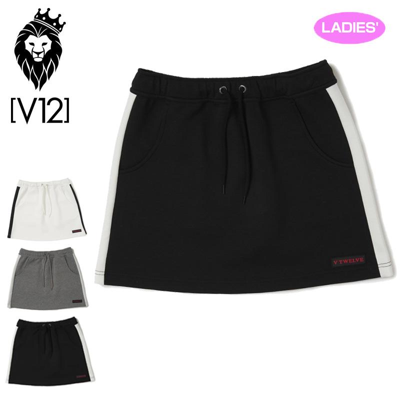 V12 ゴルフ レディース スカート サイドライン LINE SKIRT