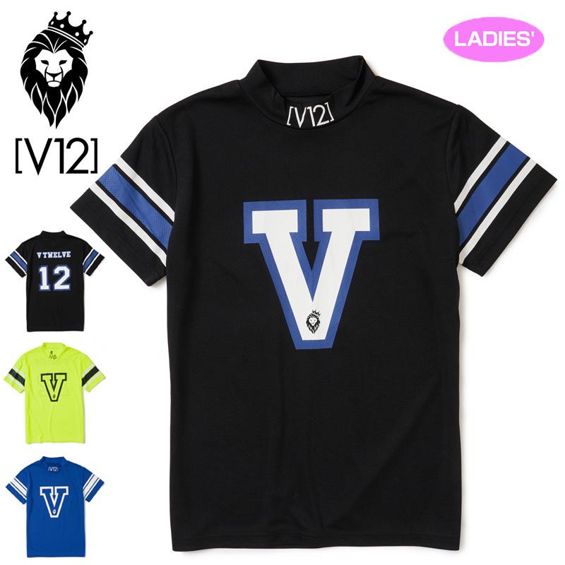 V12（ヴィ・トゥエルヴ） クーポン有 ゴルフ レディース モックネック