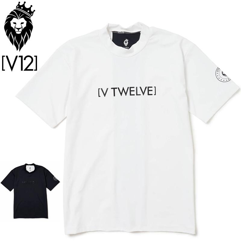 クーポン有 V12 ゴルフ メンズ 半袖 モックネック シャツ VERTICAL MOCK V122211-CT44 ヴィ・トゥエルヴ 2SS2 ゴルフウェア ロゴ V12GOLF JUL2 :vtwrn122211ct44:サードウェイブ 365スポーツ 通販 V12 ヴィトゥエルヴ モックネックシャツM