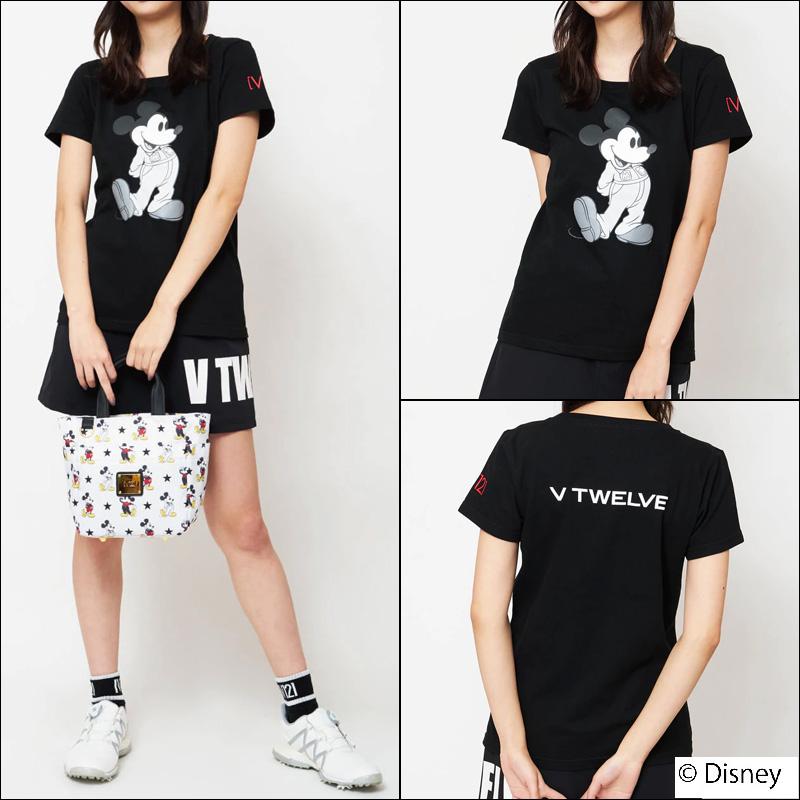 クーポン有 V12 ゴルフ レディース 半袖 Tシャツ MICKEY M TEE V122215-TS40 ヴィ・トゥエルヴ 2SS2 半そで ミッキーマウス おしゃれ V12 GOLF MAY1｜thirdwave-365sports｜07