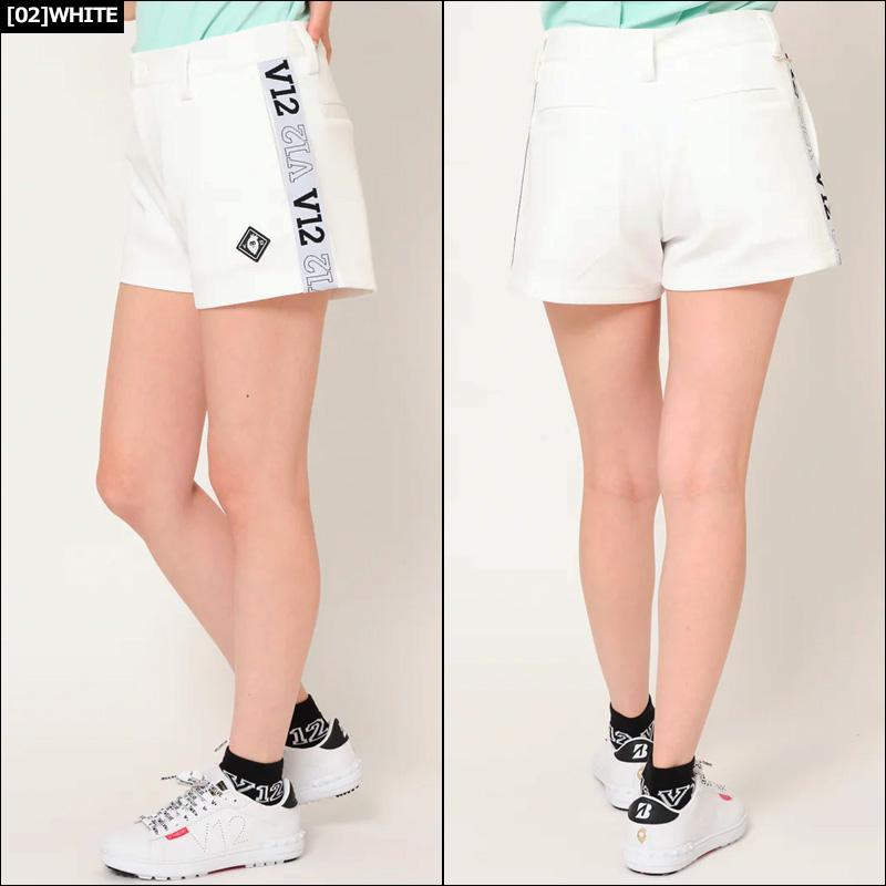 V12 ゴルフ レディース ショートパンツ SIDE TAPE SHORTS V12 ゴルフ レディース ショートパンツ SIDE TAPE SHORTS