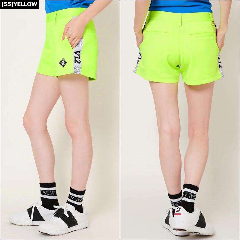 V12 ゴルフ レディース ショートパンツ SIDE TAPE SHORTS V12 ゴルフ レディース ショートパンツ SIDE TAPE SHORTS