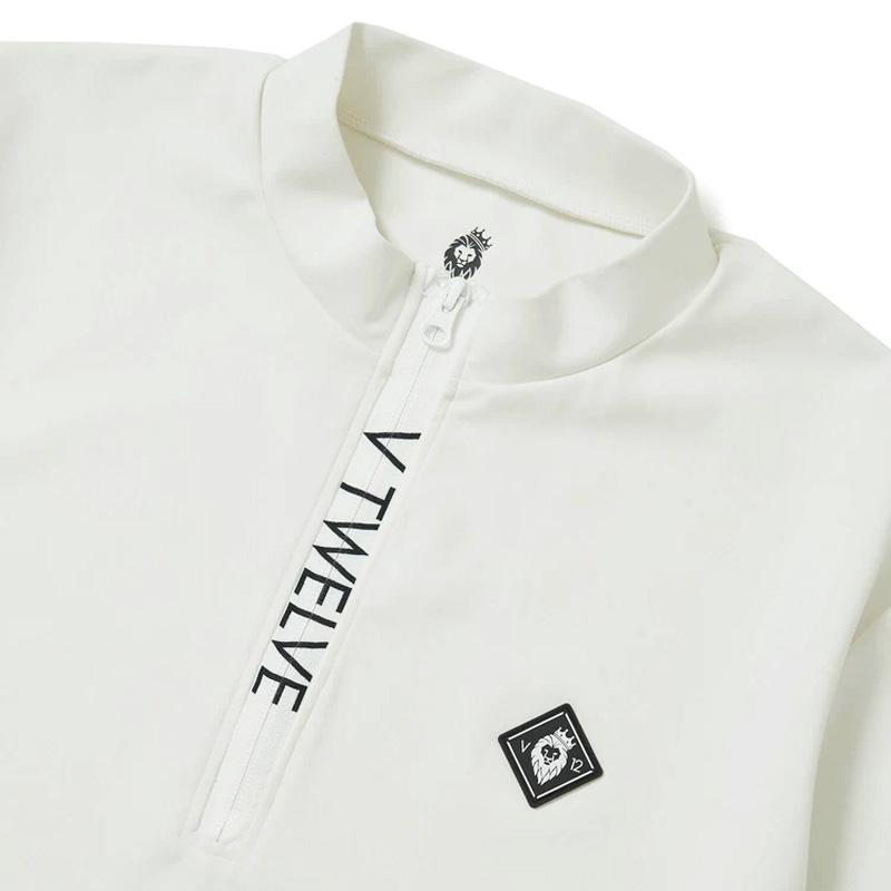 V12 ゴルフ メンズ 半袖 ハーフジップ モックネック シャツ ZIP V12 ゴルフ メンズ 半袖 ハーフジップ モックネック シャツ ZIP