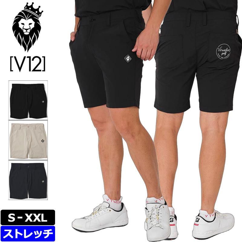 V12 ゴルフ 2025 メンズ ショートパンツ LAY SHORTS V122510-HP05 ヴィ・トゥエルヴ ストレッチ【新品】25SS ゴルフウェア V12GOLF MAY2 V12（ヴィ・トゥエルヴ） ゴルフ 2025 メンズ ショートパンツ LAY