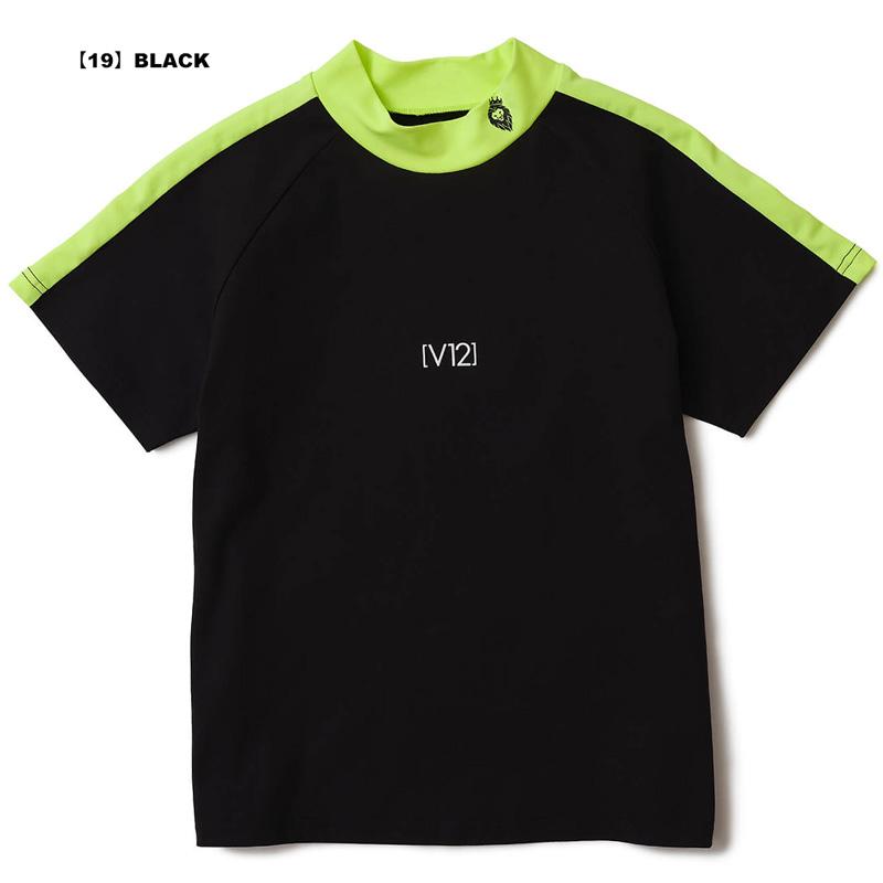 V12 ゴルフ 2025 レディース モックネック 半袖シャツ RG MOCK