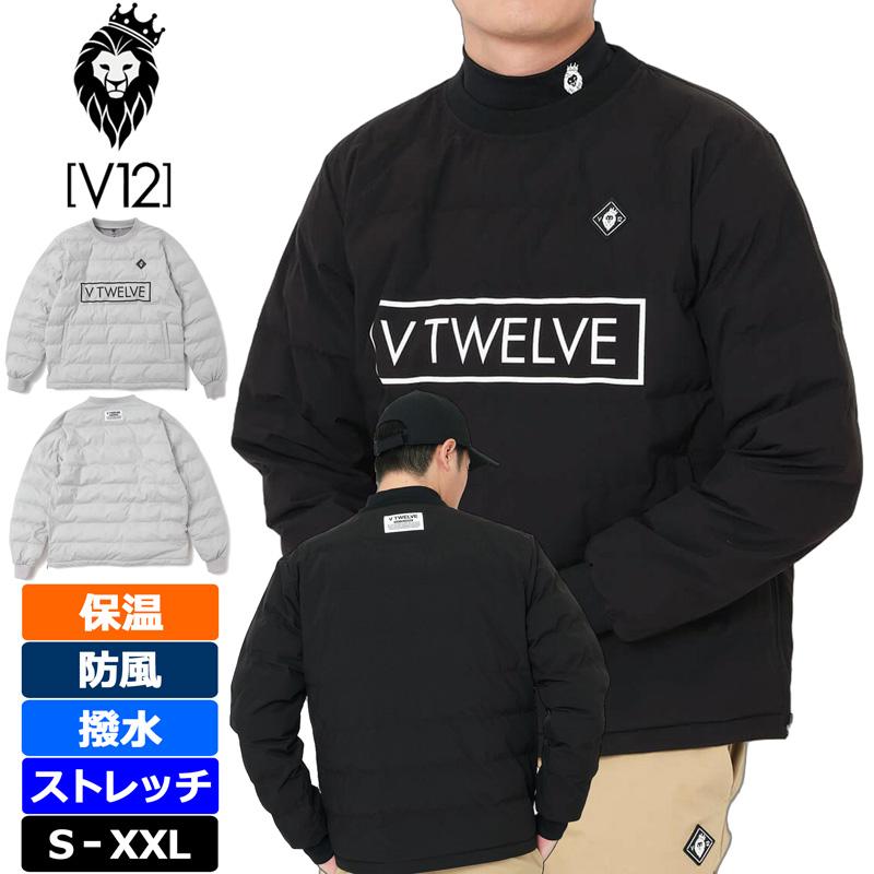V12 ゴルフ 2025 メンズ 長袖ジャケット 中綿スニードジャック 保温 防風 撥水 ストレッチ ボックスロゴ PAD SNEAD V122520-JK09 ヴィ・トゥエルヴ 【新品】25FW ブルゾン ゴルフウェア V12 GOLF NOV2 V12（ヴィ・トゥエルヴ） ゴルフ 2025 メンズ 長袖ジャケット 中綿