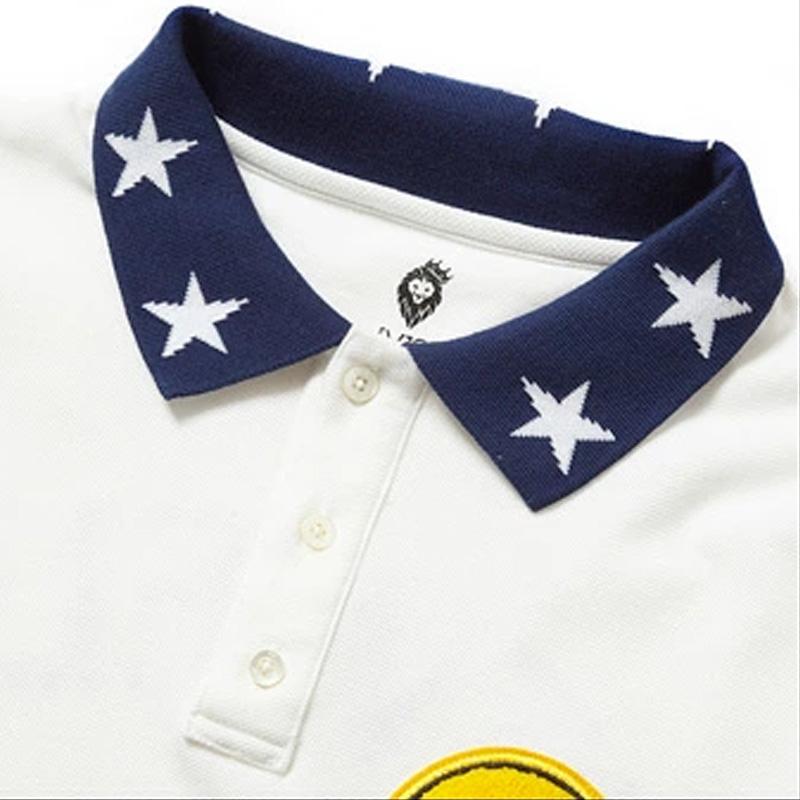 V12 - coco 未使用品 ヴィ・トゥエルヴ V12 レディース 半袖ポロシャツ 1(M) 水色×白  星柄 0000089494-4.jpg