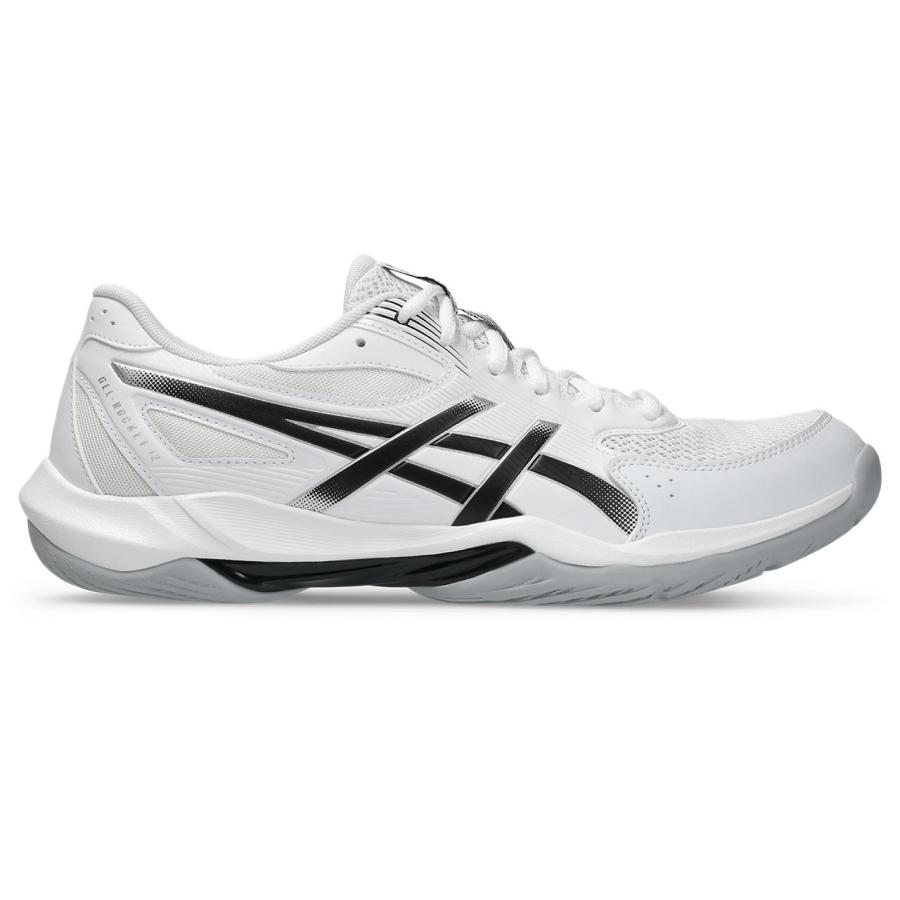 アシックス GEL-ROCKET 12 1073A080 スポーツ シューズ 101 WHITE/BLACK Indoor Sports インドアスポーツ バレー バドミントン ハンドボールの画像