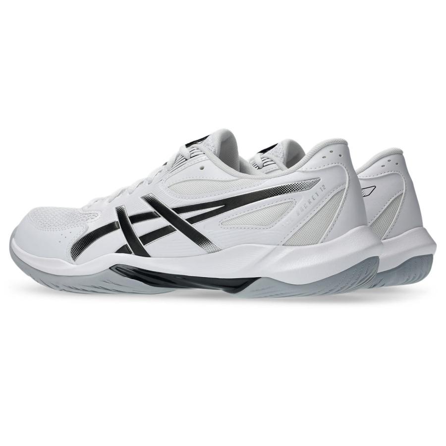 アシックス GEL-ROCKET 12 1073A080 スポーツ シューズ 101 WHITE/BLACK Indoor Sports インドアスポーツ バレー バドミントン ハンドボールの画像