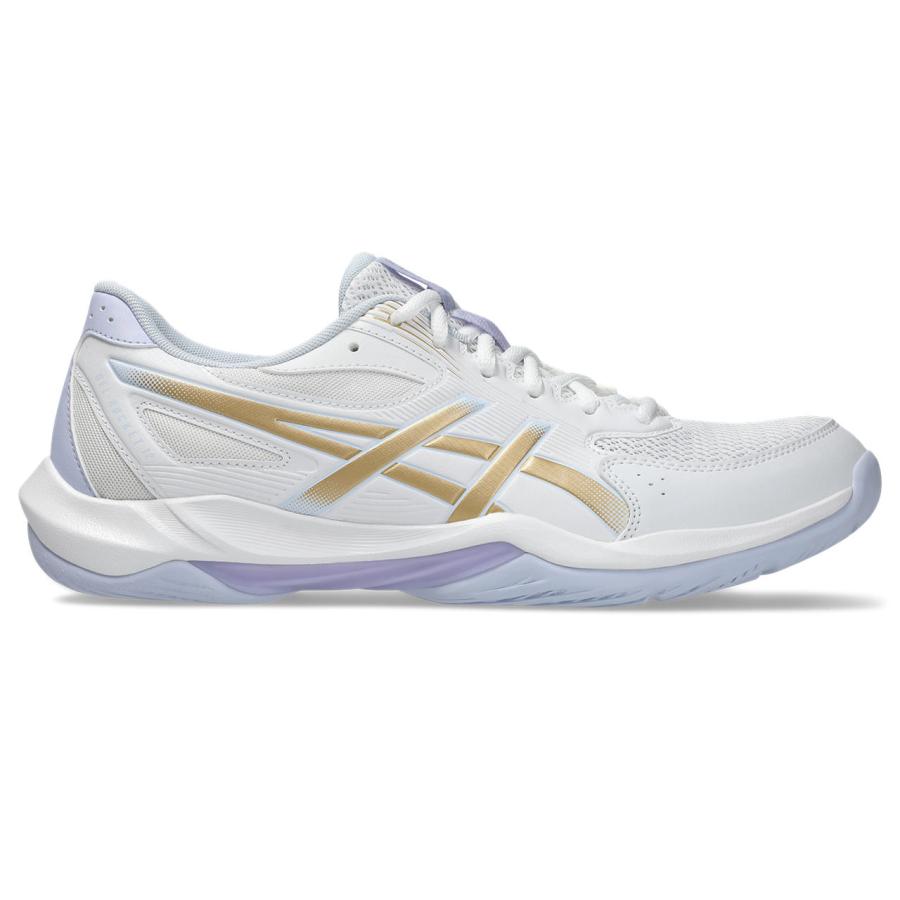 アシックス GEL-ROCKET 12 1073A080 スポーツ シューズ 102 WHITE/CHAMPAGNE Indoor Sports インドアスポーツ バレー バドミントン ハンドボールの画像
