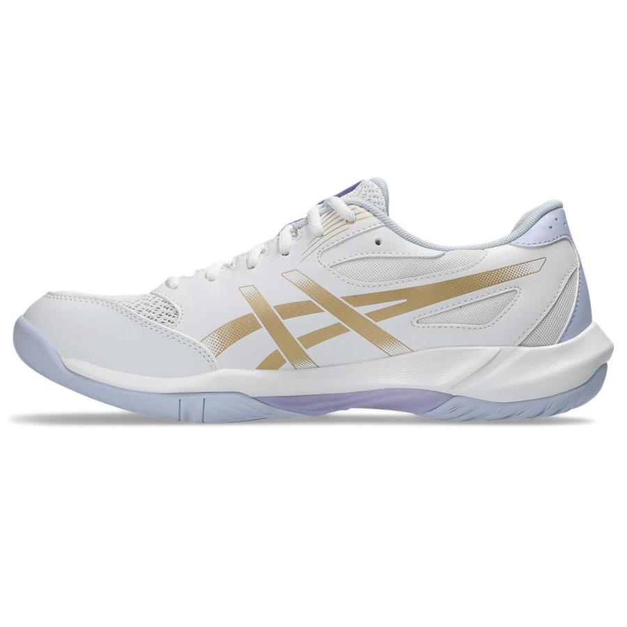 アシックス GEL-ROCKET 12 1073A080 スポーツ シューズ 102 WHITE/CHAMPAGNE Indoor Sports インドアスポーツ バレー バドミントン ハンドボールの画像