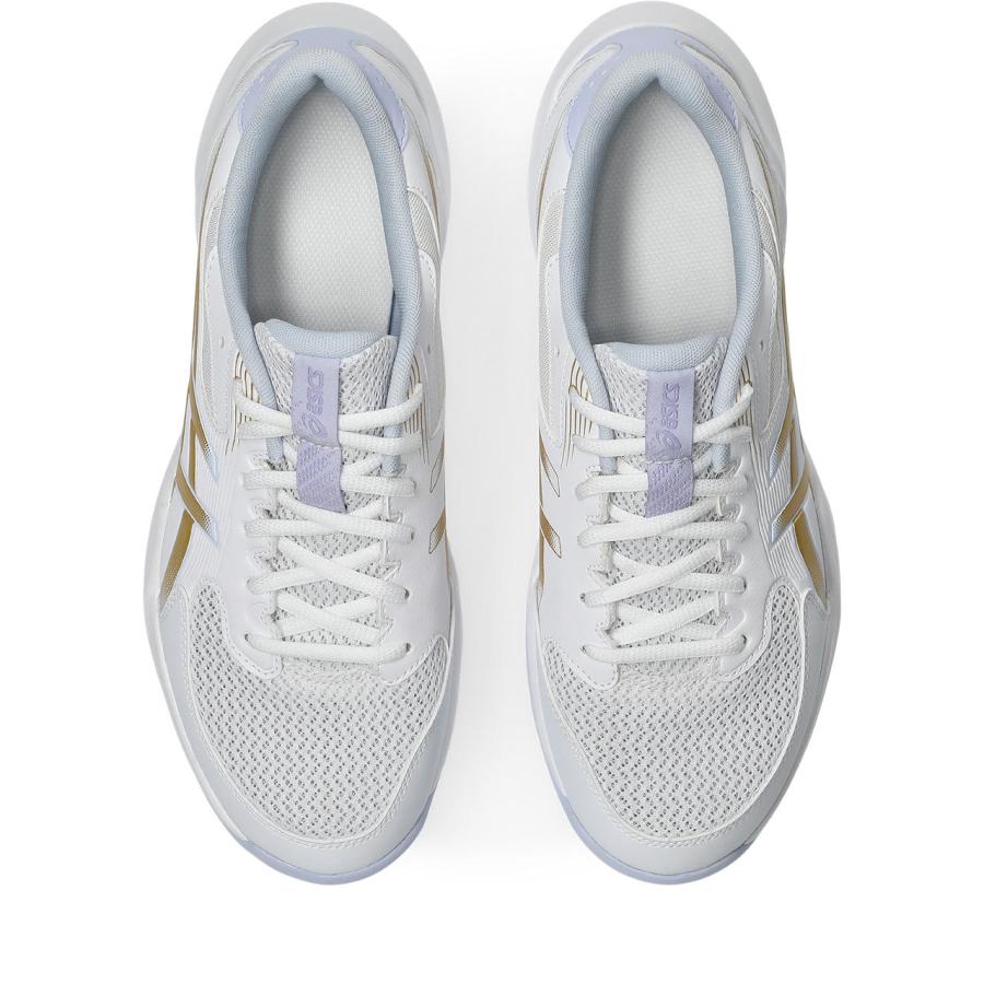 アシックス GEL-ROCKET 12 1073A080 スポーツ シューズ 102 WHITE/CHAMPAGNE Indoor Sports インドアスポーツ バレー バドミントン ハンドボールの画像