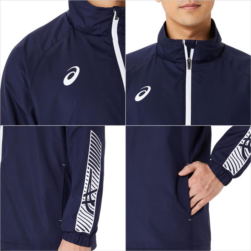 ASICS（アシックス） ウインドブレーカー 上下セット 裏トリコット 裏