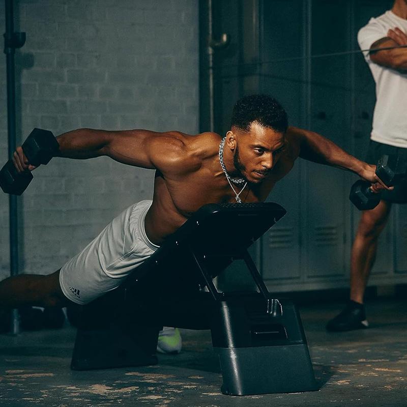  HIITデッキ＆プッシュアップバー adidas（アディダス） HIITデッキ トレーニングベンチ 高さ2段階調整可