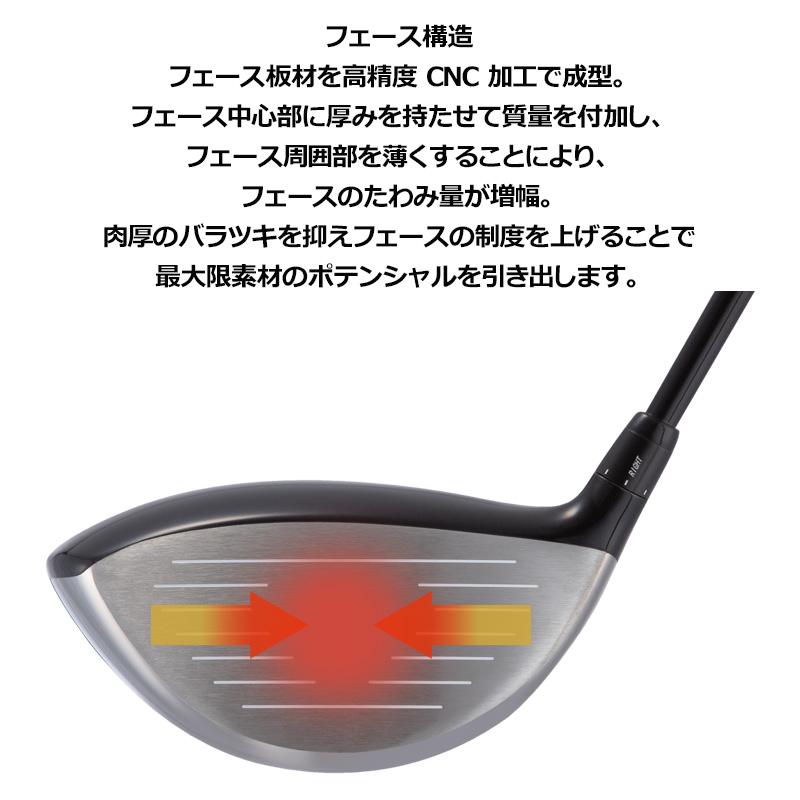 GINNICO MODEL02C 可変式 ドライバー グラファイトデザイン TourAD CQ 装着 ツアーAD ジニコ モデル02C Driver One Star / Two star カスタム 地クラブの画像