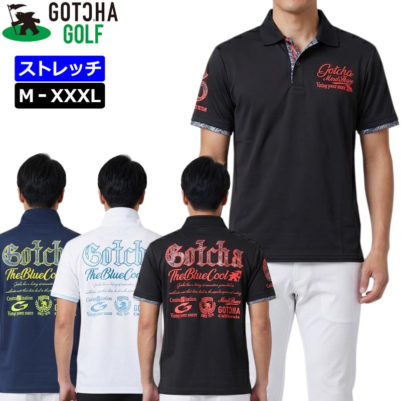 GOTCHA GOLF ガッチャゴルフ 半袖 ポロシャツ 252GG1201 スムース