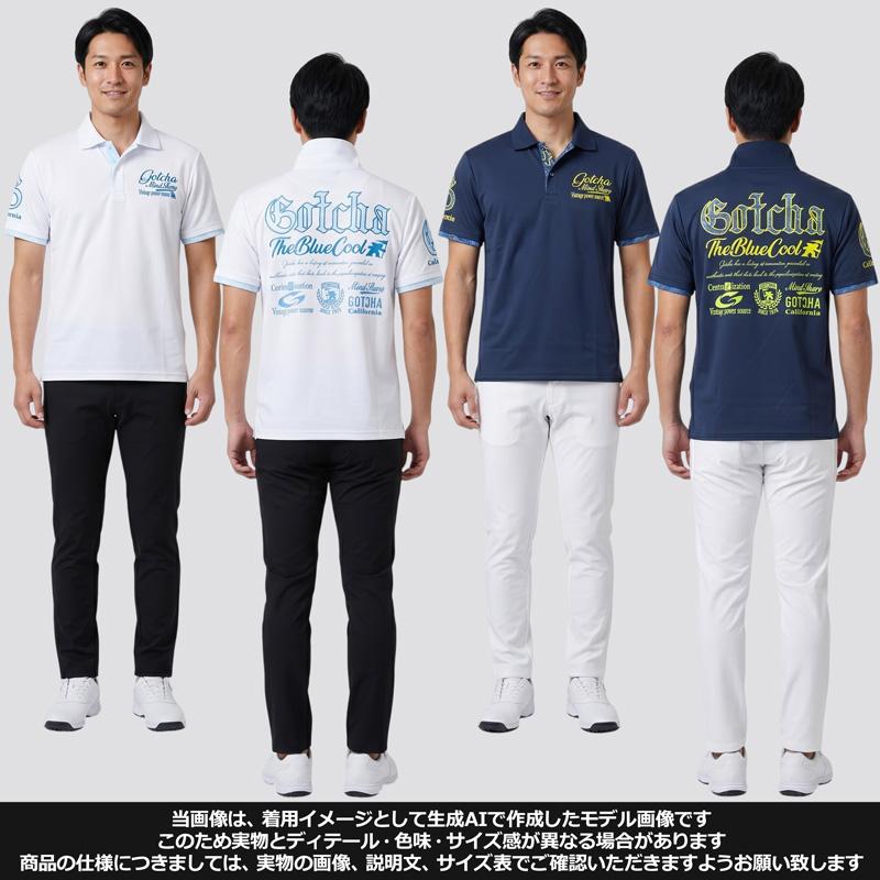 GOTCHA GOLF ガッチャゴルフ 半袖 ポロシャツ 252GG1201 スムース
