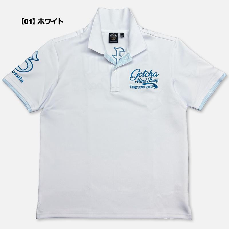 GOTCHA GOLF ガッチャゴルフ 半袖 ポロシャツ 252GG1201 スムース
