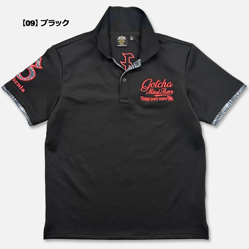 GOTCHA GOLF ガッチャゴルフ 半袖 ポロシャツ 252GG1201 スムース