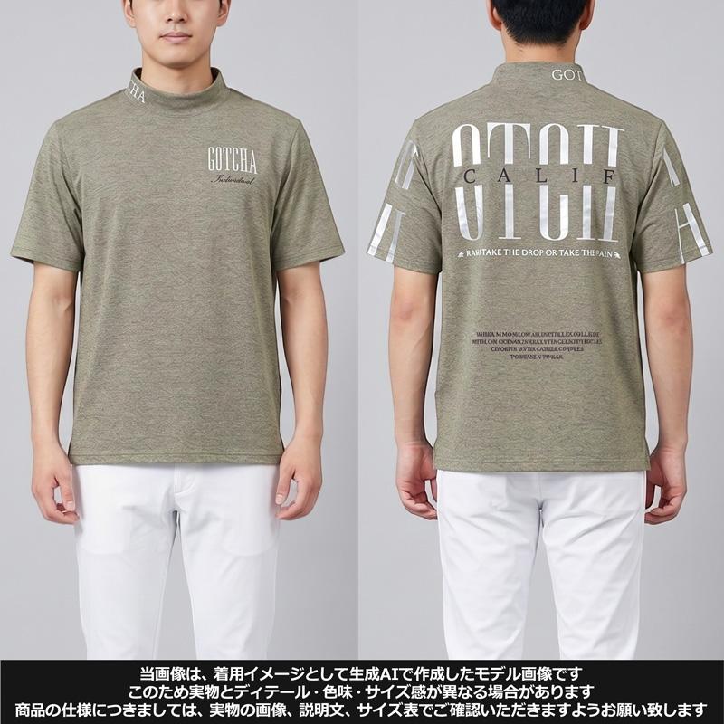 GOTCHA GOLF ガッチャゴルフ 2026 モックネック半袖シャツ マルチ