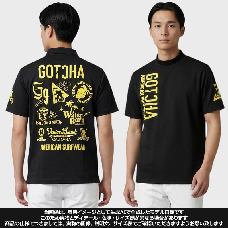 GOTCHA GOLF ガッチャゴルフ 2026 モックネック 半袖シャツ UVカット
