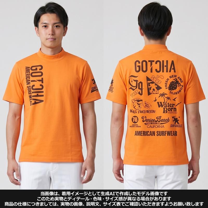 GOTCHA GOLF ガッチャゴルフ 2026 モックネック 半袖シャツ UVカット