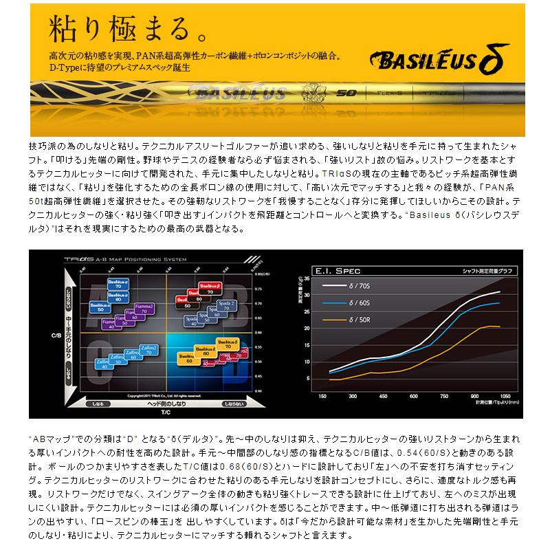 JBEAM Jライデン JLIDEN YS-01 ドライバー バシレウス デルタ 装着 δ カスタム Jビーム ライデン LIDEN GOLF シャフト 地クラブの画像
