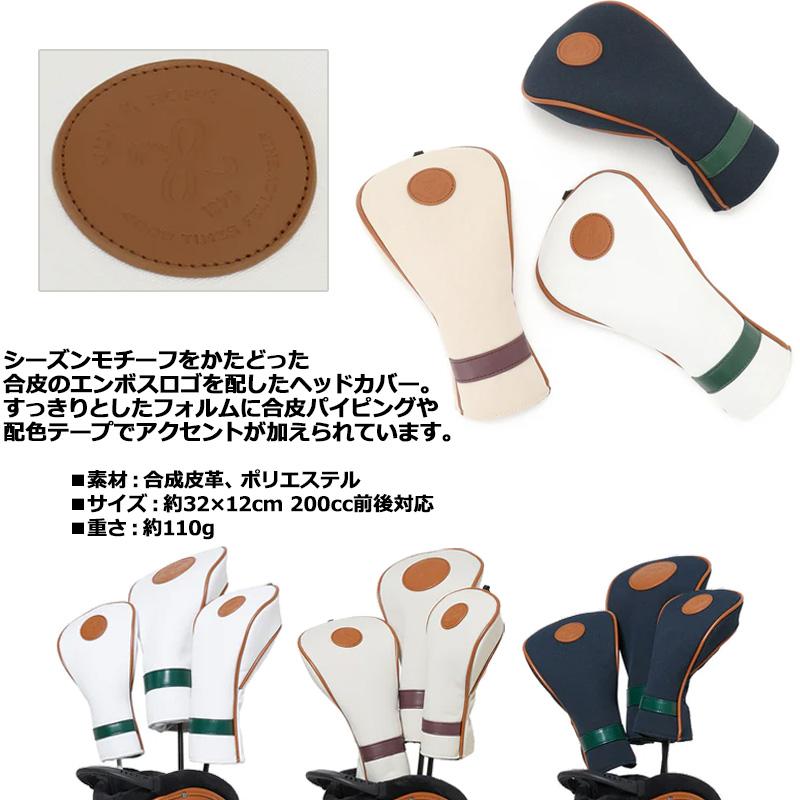 JUN＆ROPE ヘッドカバー フェアウェイウッド用 カレッジロゴ ERZ34210 TCBR FW用 3W用 5W用 7W用 ジュン アンド ロペ ジュンロペ メンズ レディース OCT1の画像