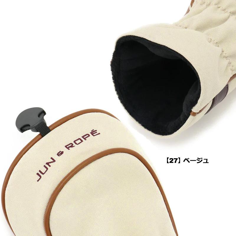 JUN＆ROPE ヘッドカバー フェアウェイウッド用 カレッジロゴ ERZ34210 TCBR FW用 3W用 5W用 7W用 ジュン アンド ロペ ジュンロペ メンズ レディース OCT1の画像