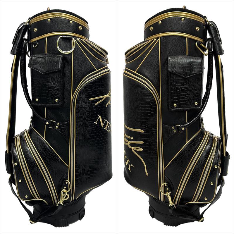 Kasco  キャディバッグ ブラック×ゴールド 高級　口枠5分割 ヨドバシ.com - キャスコ kasco KS-0102 BK/GOLD [キャスコ キャディ