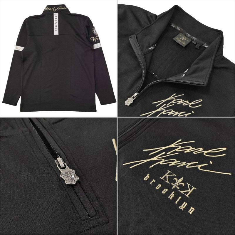 カールカナイゴルフ 吸汗速乾 ハーフジップ 長袖 シャツ 233KG1200 Karl Kani GOLF SCBR モックネック モックシャツ ゴルフウェア トップス OCT1_5
