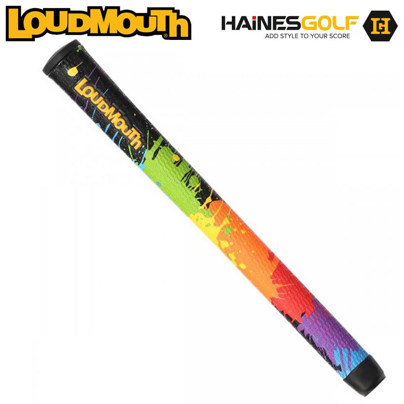 ラウドマウス ウッド・アイアン用 グリップ 1本 ペイントボールズ ブラック Loudmouth Swing Grip Paint Balls