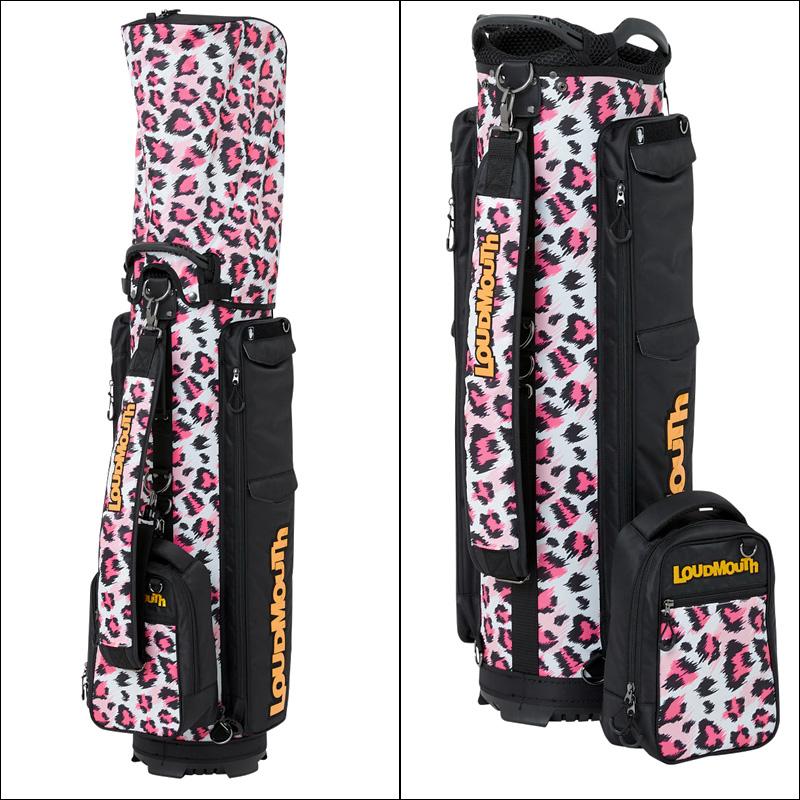 LOUDMOUTH ラウドマウス 9型 キャディバッグ ピンクレオパード