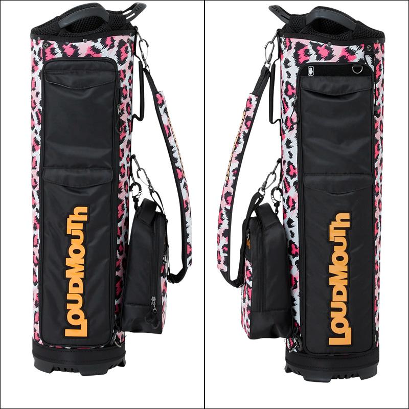 LOUDMOUTH ラウドマウス 9型 キャディバッグ ピンクレオパード