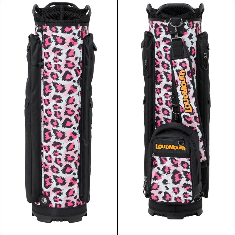 LOUDMOUTH ラウドマウス キャディバッグ ピンクレオパード 新品 LOUDMOUTH ラウドマウス キャディバッグ ピンクレオパード