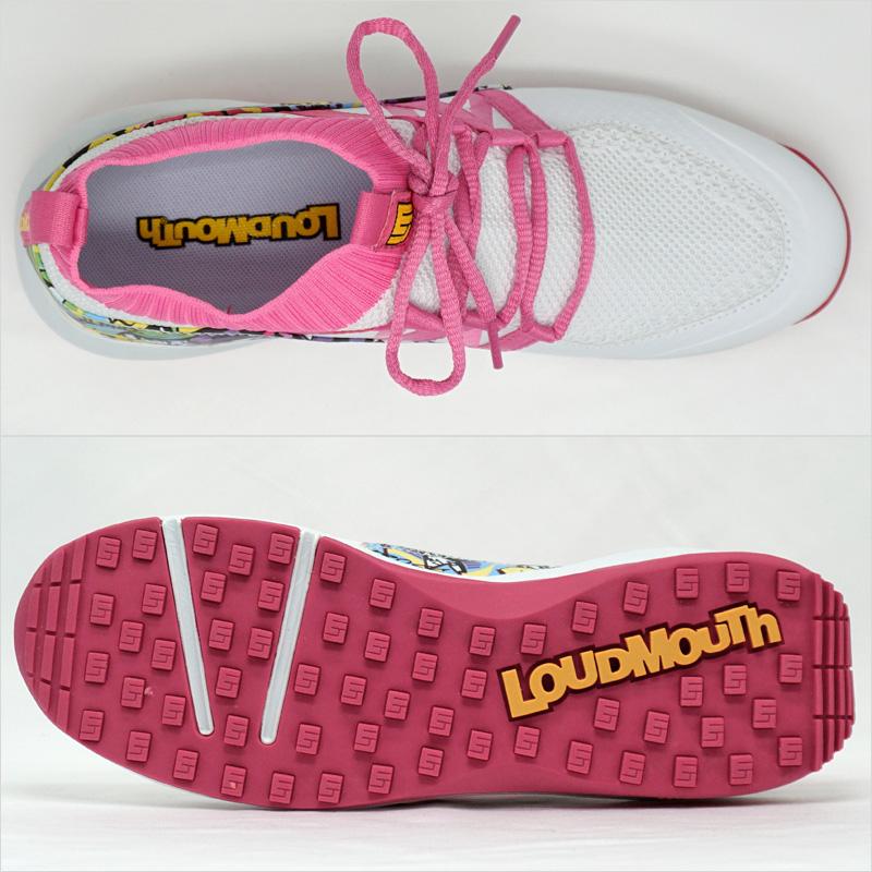 ラウドマウス　希少 新品 バブルガム-A　32×32L（L）LOUDMOUTH LOUDMOUTH（ラウドマウスゴルフ） ラウドマウス メンズ スパイクレス