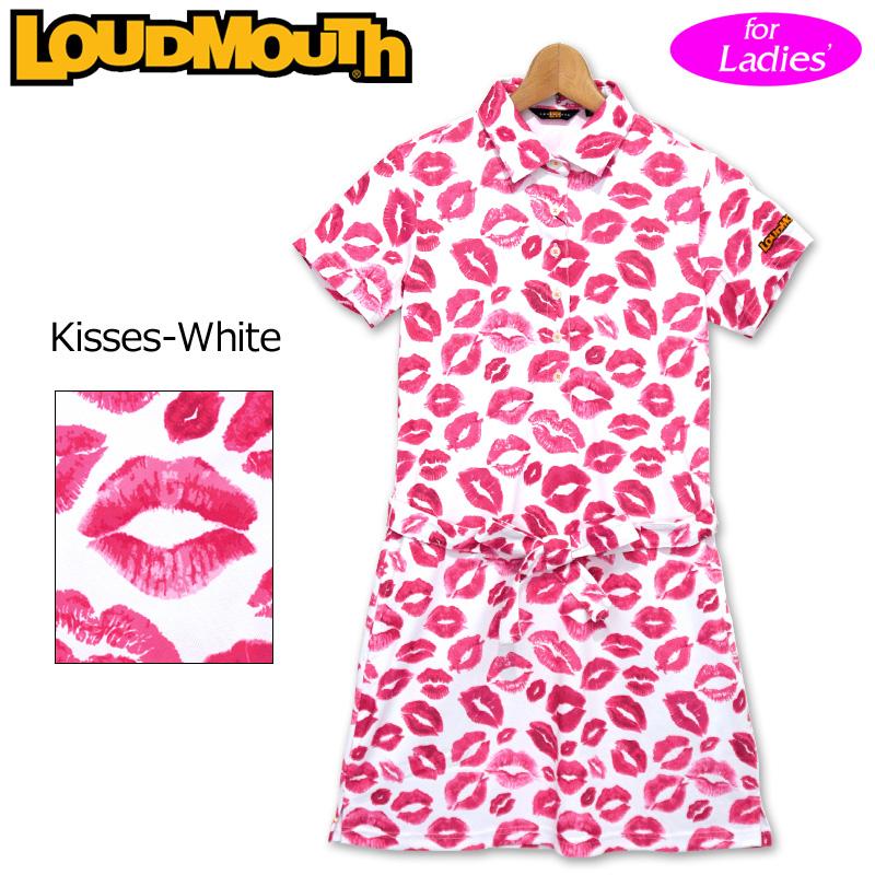 値引きする 日本規格 ラウドマウス レディース 半袖 ワンピース Kisses White キッスホワイト 243 ss Loudmouth ゴルフウェア Feb3 Mar1 魅力的な Zoetalentsolutions Com