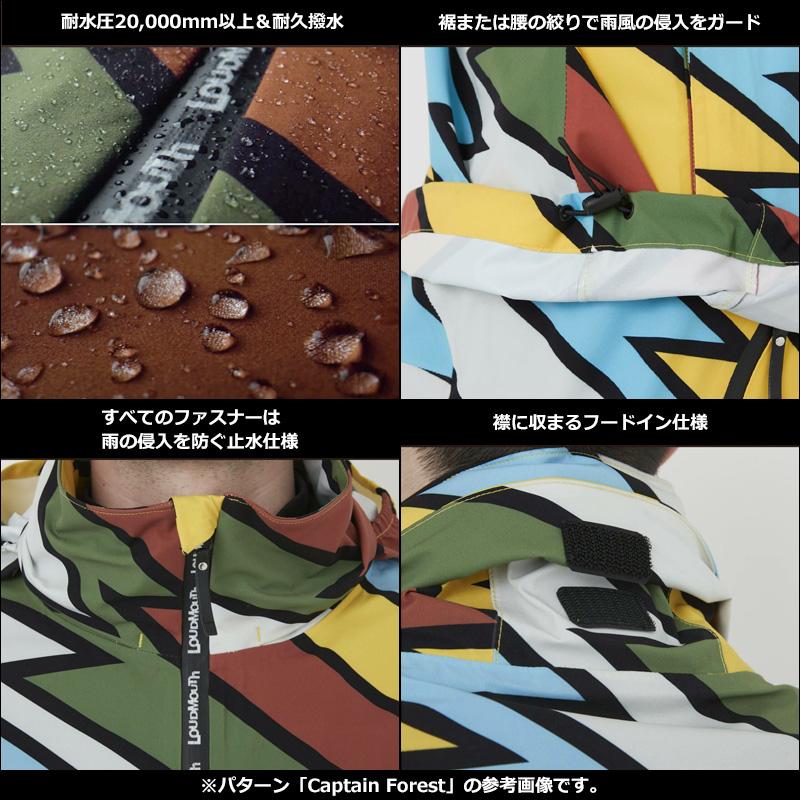 LOUDMOUTH レインウェア セットアップ レインブルゾン ゴルフウェア