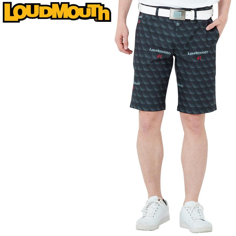 ★セール 新品 送料込★ Loudmouth ショートパンツ メンズ ゴルフ 黒 LOUDMOUTH（ラウドマウスゴルフ） クーポン有 ラウドマウス メンズ