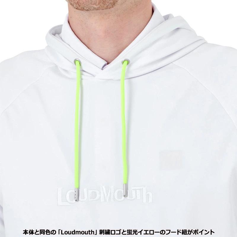 ラウドマウス メンズ 吸汗速乾 長袖 パーカー White ホワイト 762401(999) 春 秋 日本規格 RAAR Loudmouth メンズウェア ゴルフウェア フーディー DEC3 | LOUDMOUTH | 03