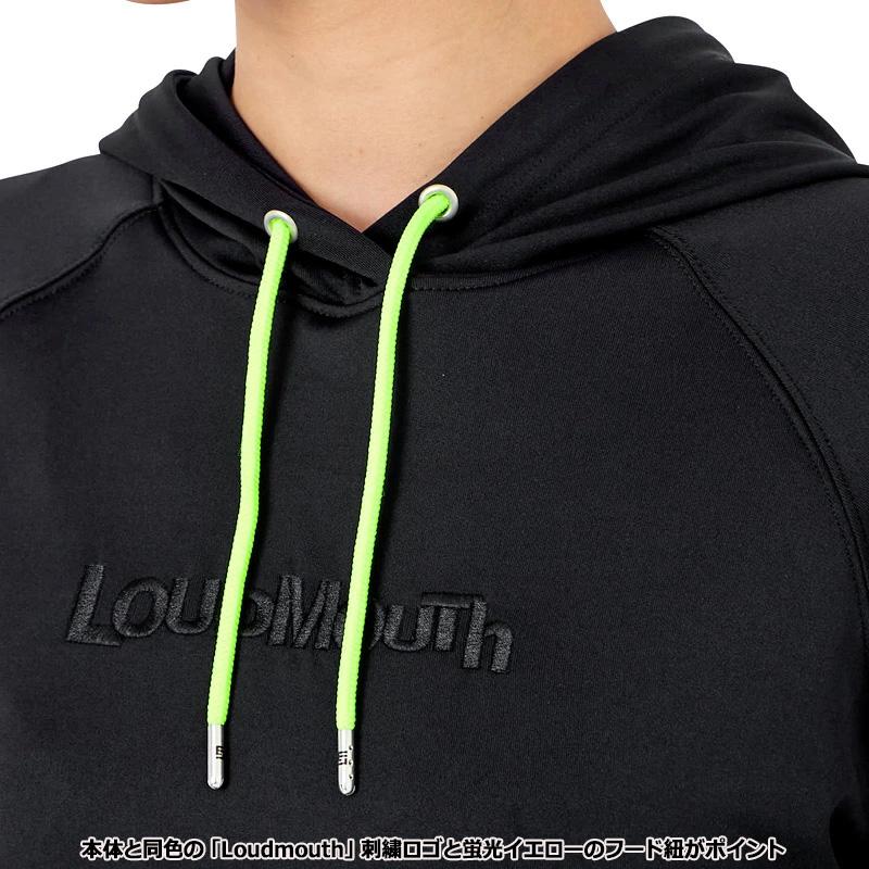 ラウドマウス レディース 吸汗速乾 長袖 パーカー Black ブラック 762451(998) 春 秋 日本規格 RAAR Loudmouth ゴルフウェア フーディー DEC3 | LOUDMOUTH | 03
