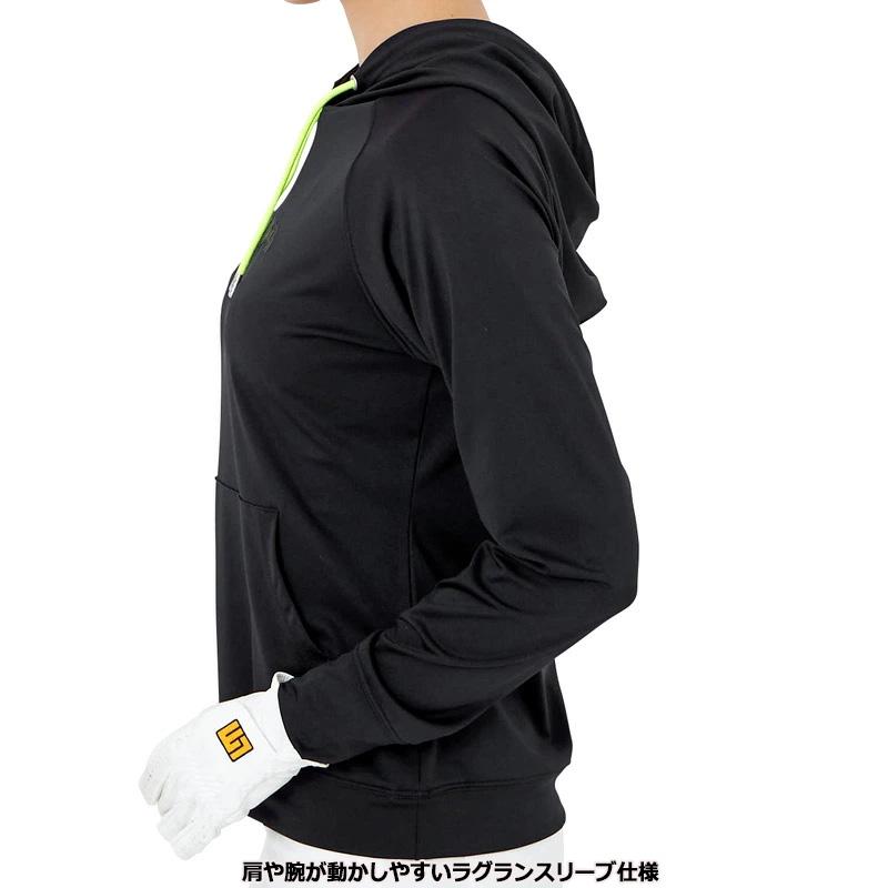 ラウドマウス レディース 吸汗速乾 長袖 パーカー Black ブラック 762451(998) 春 秋 日本規格 RAAR Loudmouth ゴルフウェア フーディー DEC3 | LOUDMOUTH | 02
